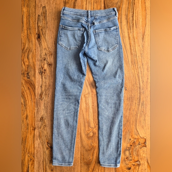 Express Mid Rise Skinny Jeans Size: 0R - Picture 5 of 5